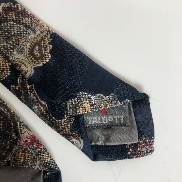 Robert Talbott Best Of Class Nordstrom Silk Tie Navy Paisley Mens Necktie Office - Picture 6 of 7